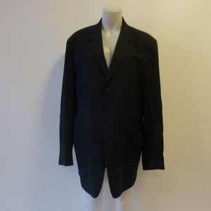 RENE LIZARD PINSTRIPE WOOL BLAZER JACKET 44 L *
